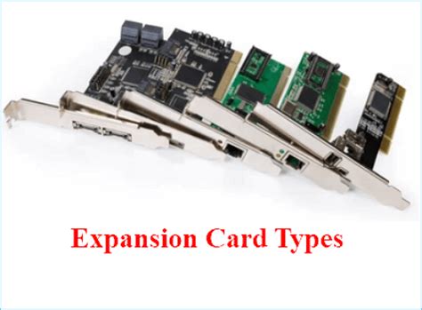 3 types of expansion cards